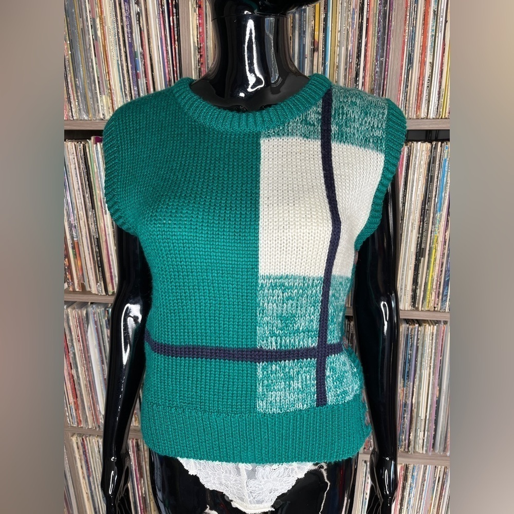 Vintage Haberdashery Collection Knit Sweater Vest Size Petite Small - Picture 2 of 7
